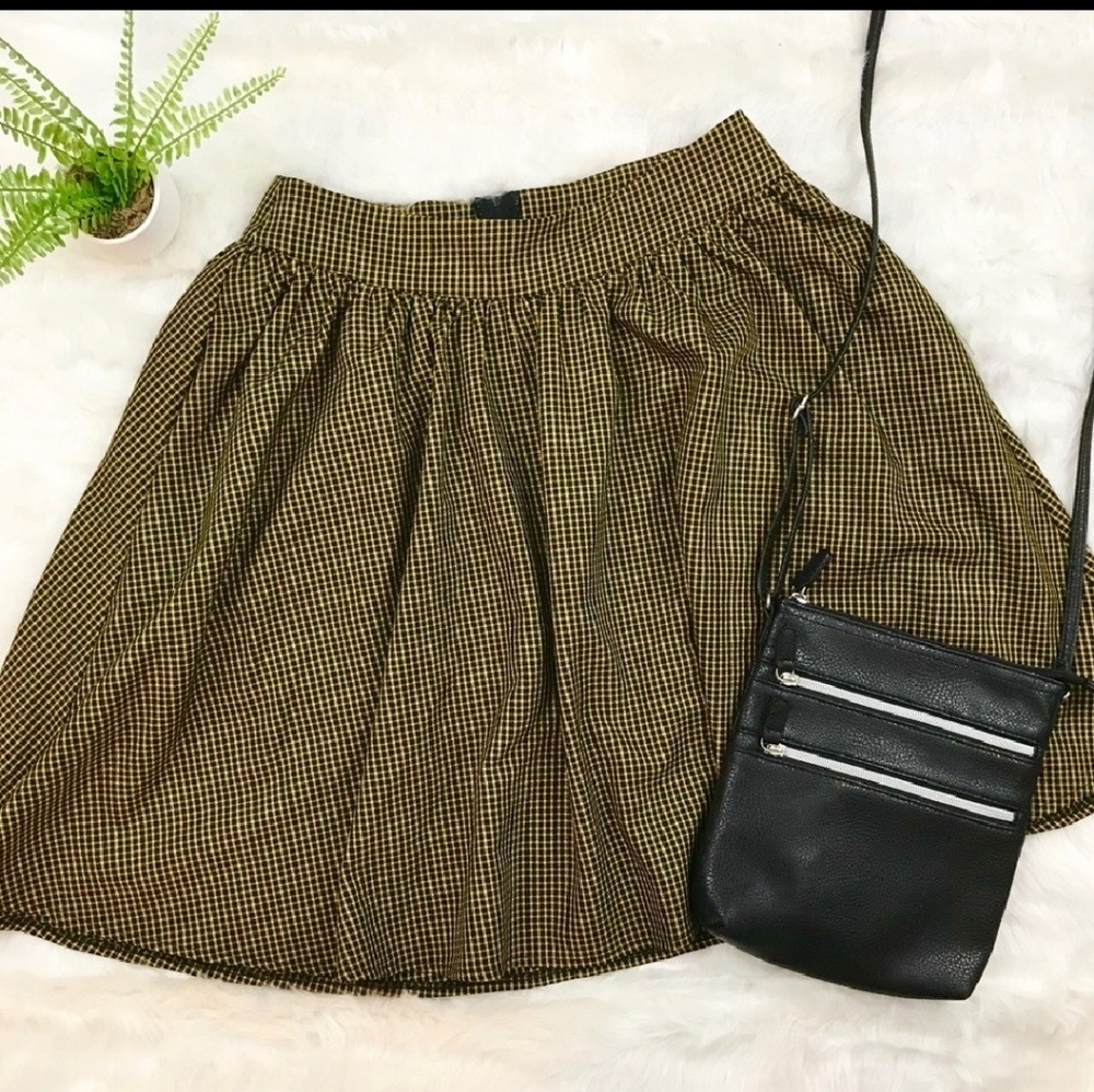 Sourpuss Plaid Circle Skirt Size Small